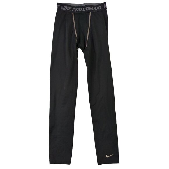 Nike Pro Combat Compression Tights Leggings Mens M Black Athletic - Picture 1 of 10